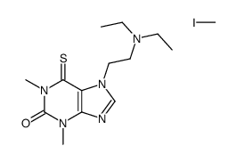 7-[2-(diethylamino)ethyl]-1,3-dimethyl-6-sulfanylidenepurin-2-one,iodomethane Structure