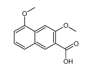 3,5-二甲氧基-2-萘酸结构式