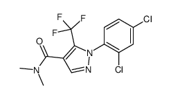 1-(2,4-dichlorophenyl)-N,N-dimethyl-5-(trifluoromethyl)pyrazole-4-carboxamide结构式