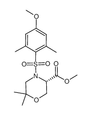 (S)-methyl 4-(4-methoxy-2,6-dimethylphenylsulfonyl)-6,6-dimethylmorpholine-3-carboxylate Structure