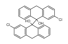 2,2'-dichloro-9,9'-anthrapinacol结构式