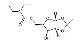 5-O-diethylcarbamoyl-1,2-isopropylidene-β-D-xylofuranose结构式