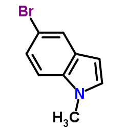 5-溴-1-甲基-1H-吲哚结构式
