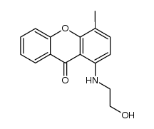 1-(2-hydroxy-ethylamino)-4-methyl-xanthen-9-one Structure