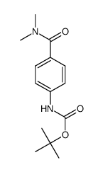 tert-butyl 4-(dimethylcarbamoyl)phenylcarbamate结构式