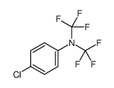 4-chloro-N,N-bis(trifluoromethyl)aniline结构式