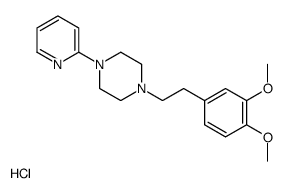 1-[2-(3,4-dimethoxyphenyl)ethyl]-4-pyridin-2-yl-piperazine hydrochlori de结构式
