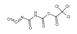 (Isocyanatocarbonyl)carbamic Trichloracetic Anhydride Structure