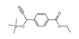 ethyl 4-(cyano((trimethylsilyl)oxy)methyl)benzoate结构式