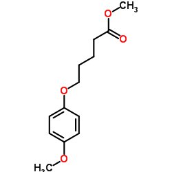 5-(4-Methoxyphenoxy)pentanoic Acid Methyl Ester结构式