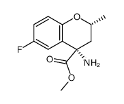 methyl (4S)-amino-2,3-dihydro-6-fluoro-2(R)-methyl-4H-1-benzopyran-4-carboxylate Structure