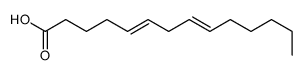 (5E,8E)-tetradeca-5,8-dienoic acid structure