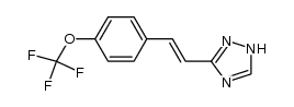 3-(4-trifluoromethoxystyryl)-1,2,4-triazole结构式
