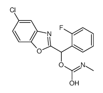 [(5-chloro-1,3-benzoxazol-2-yl)-(2-fluorophenyl)methyl] N-methylcarbamate Structure