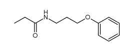 N-3-phenoxypropylpropionamide结构式