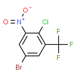 BENZENE, 5-BROMO-2-CHLORO-1-NITRO-3-(TRIFLUOROMETHYL)- structure