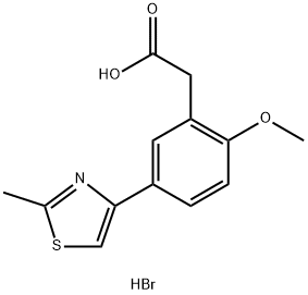 2-(2-甲氧基-5-(2-甲基噻唑-4-基)苯基)乙酸氢溴酸盐图片