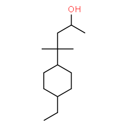 4-ethyl-alpha,gamma,gamma-trimethylcyclohexanepropanol structure