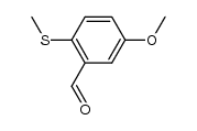 5-methoxy-2-methylthiobenzaldehyde Structure