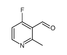 4-fluoro-2-methylpyridine-3-carbaldehyde结构式