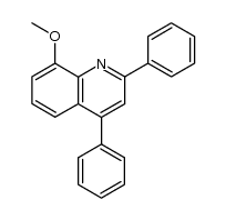 8-methoxy-2,4-diphenylquinoline Structure