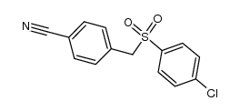 4-(4-chloro-benzenesulfonylmethyl)-benzonitrile结构式