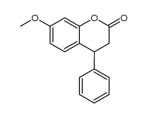7-methoxy-4-phenyl-chroman-2-one Structure