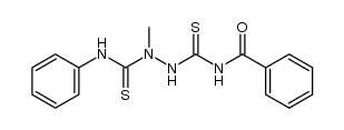 N-(2-methyl-2-(phenylcarbamothioyl)hydrazinecarbonothioyl)benzamide Structure