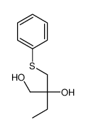 2-(phenylsulfanylmethyl)butane-1,2-diol结构式