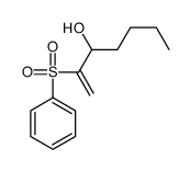 2-(benzenesulfonyl)hept-1-en-3-ol Structure