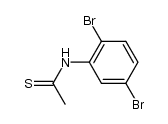 N-(2,5-dibromophenyl)ethanethioamide结构式