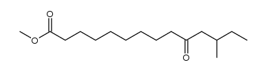 10-Keto-12-methyltetradecansaeuremethylester结构式