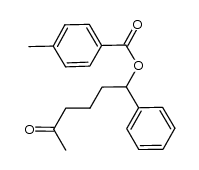 5-oxo-1-phenylhexyl 4-methylbenzoate Structure