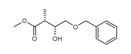 (2R,3R)-methyl 4-(benzyloxy)-3-hydroxy-2-methylbutanoate Structure