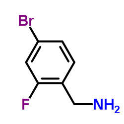 4-溴-2-氟苄胺结构式