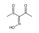 (1Z)-1-hydroxyimino-1-methylsulfinylpropan-2-one结构式