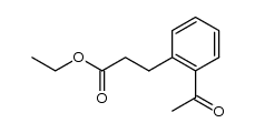 3-(2-acetylphenyl)propionic acid ethyl ester Structure