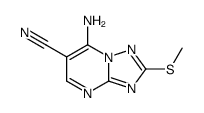 7-AMINO-6-CYANO-2-(METHYLTHIO)-1,2,4-TRIAZOLO(1,5-A)PYRIMIDINE structure