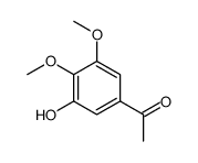 1-(3-hydroxy-4,5-dimethoxyphenyl)ethanone结构式