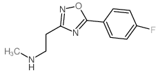 {2-[5-(4-Fluorophenyl)-1,2,4-oxadiazol-3-yl]-ethyl}methylamine Structure