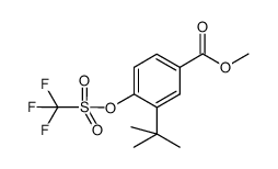 methyl 3-tert-butyl-4-(trifluoromethylsulfonyloxy)benzoate Structure