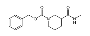 benzyl 3-(methylcarbamoyl)piperidine-1-carboxylate结构式