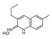 6-methyl-3-propylquinolin-2-amine,hydrochloride Structure