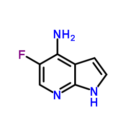 4-氨基-5-氟-7-氮杂吲哚结构式
