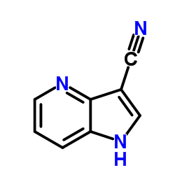 1H-吡咯并[3,2-b]吡啶-3-甲腈结构式
