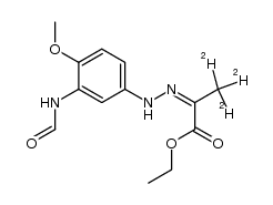 ethyl 2-(2-(3-formamido-4-methoxyphenyl)hydrazono)propanoate-3,3,3-d3结构式