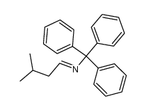 (E)-N-(3-methylbutylidene)-1,1,1-triphenylmethanamine结构式