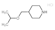 4-(Isopropoxymethyl)piperidine hydrochloride结构式