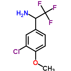 1-(3-Chloro-4-methoxyphenyl)-2,2,2-trifluoroethanamine Structure