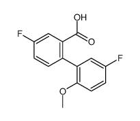 5-fluoro-2-(5-fluoro-2-methoxyphenyl)benzoic acid结构式